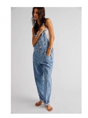 Free People Ziggy Denim Overall Size Small